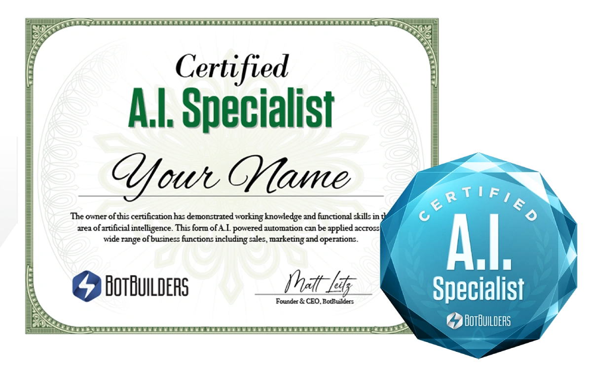 a.i. specialist certification