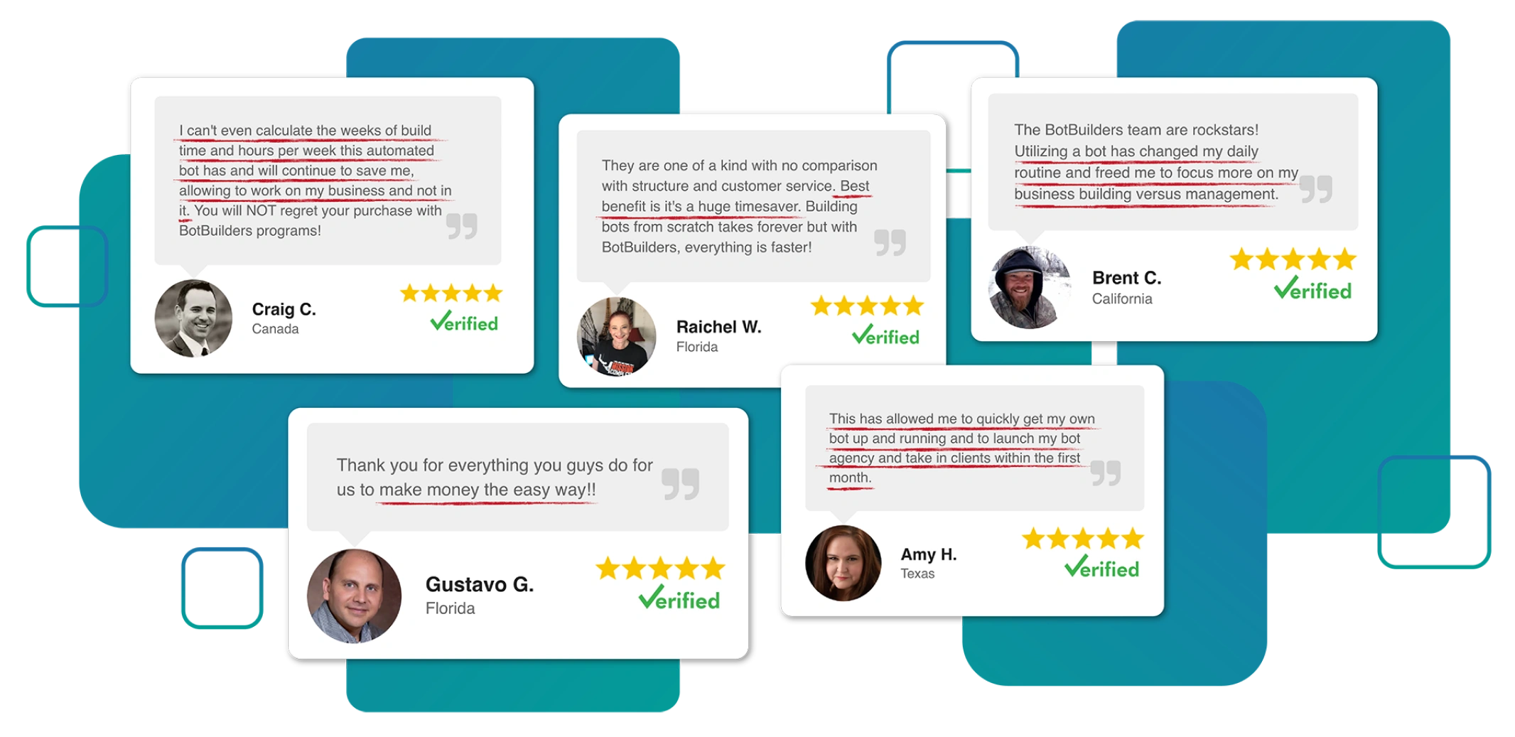 valued clients testimonials